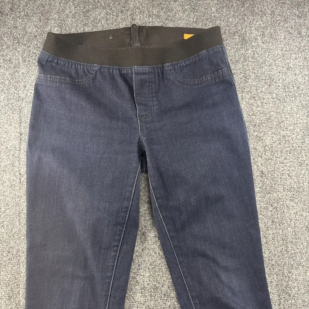 Tory Burch Denim Leggings Skinny Pull On Dark Wash Stretch Jeans Size 27